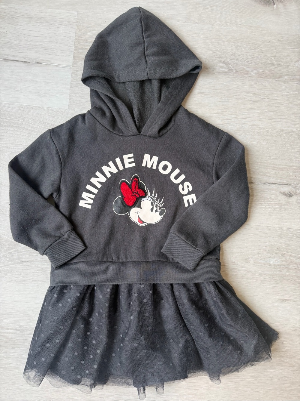 Disney Minnie Mouse hooded tulle sweatshirt dress